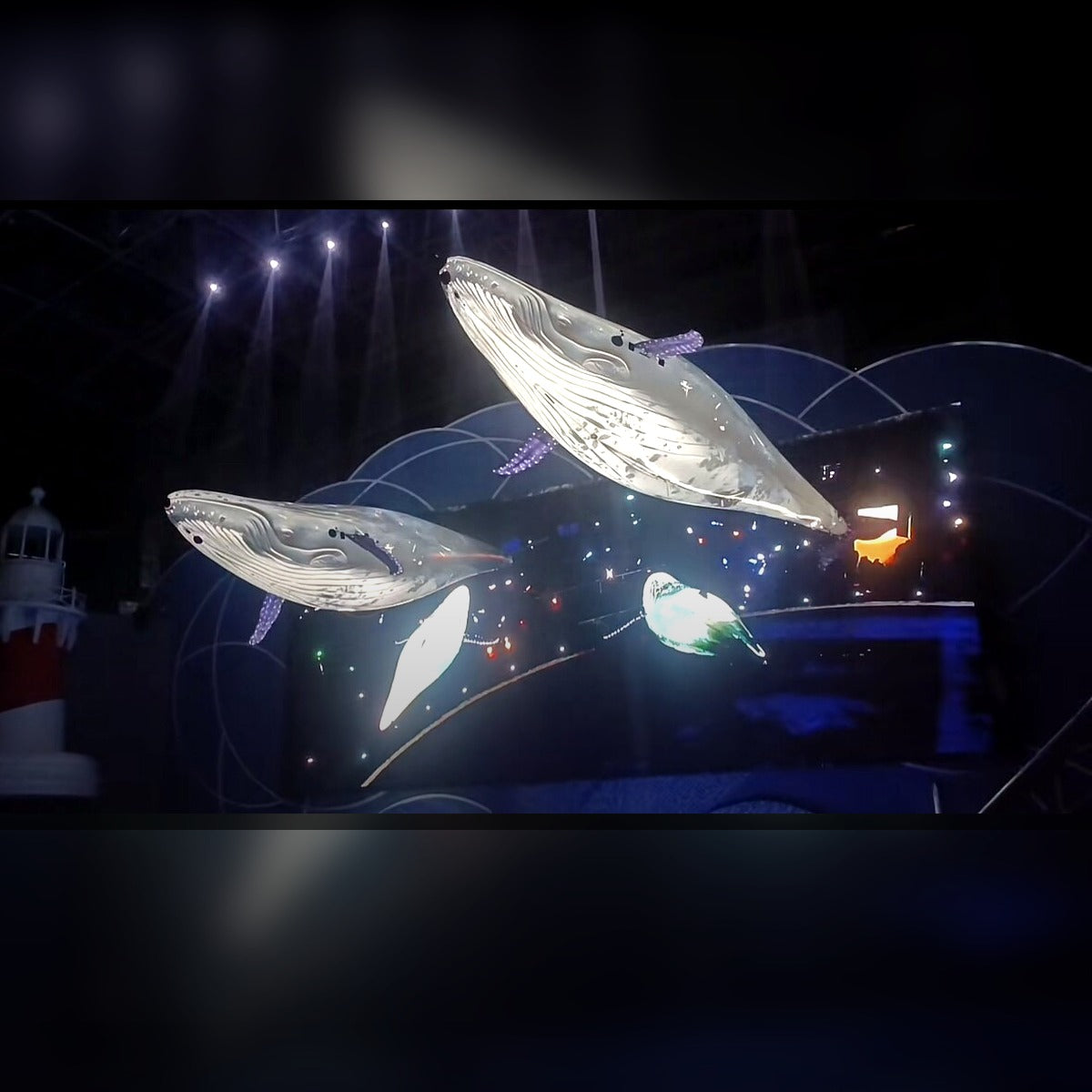 Remote-Control Inflatable Dolphin Blimps for Indoor Shows and Exhibitions