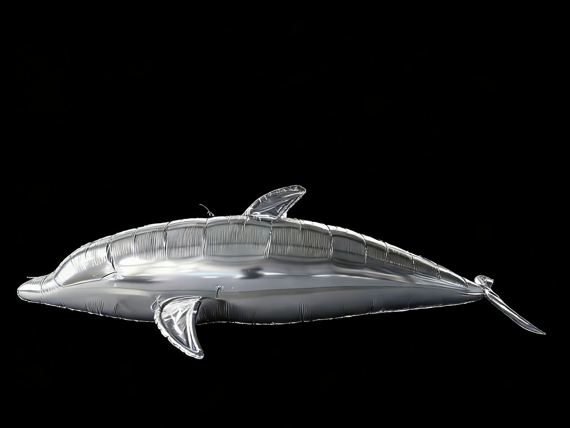 Silver dolphin blimp product view