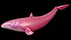 Pink whale-style inflatable blimp product image